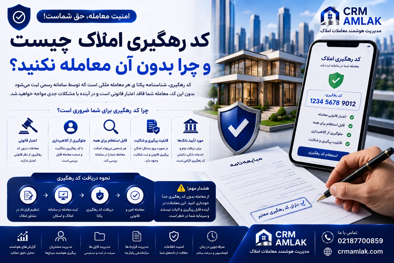 کد رهگیری املاک چیست و چرا بدون آن معامله نکنید؟