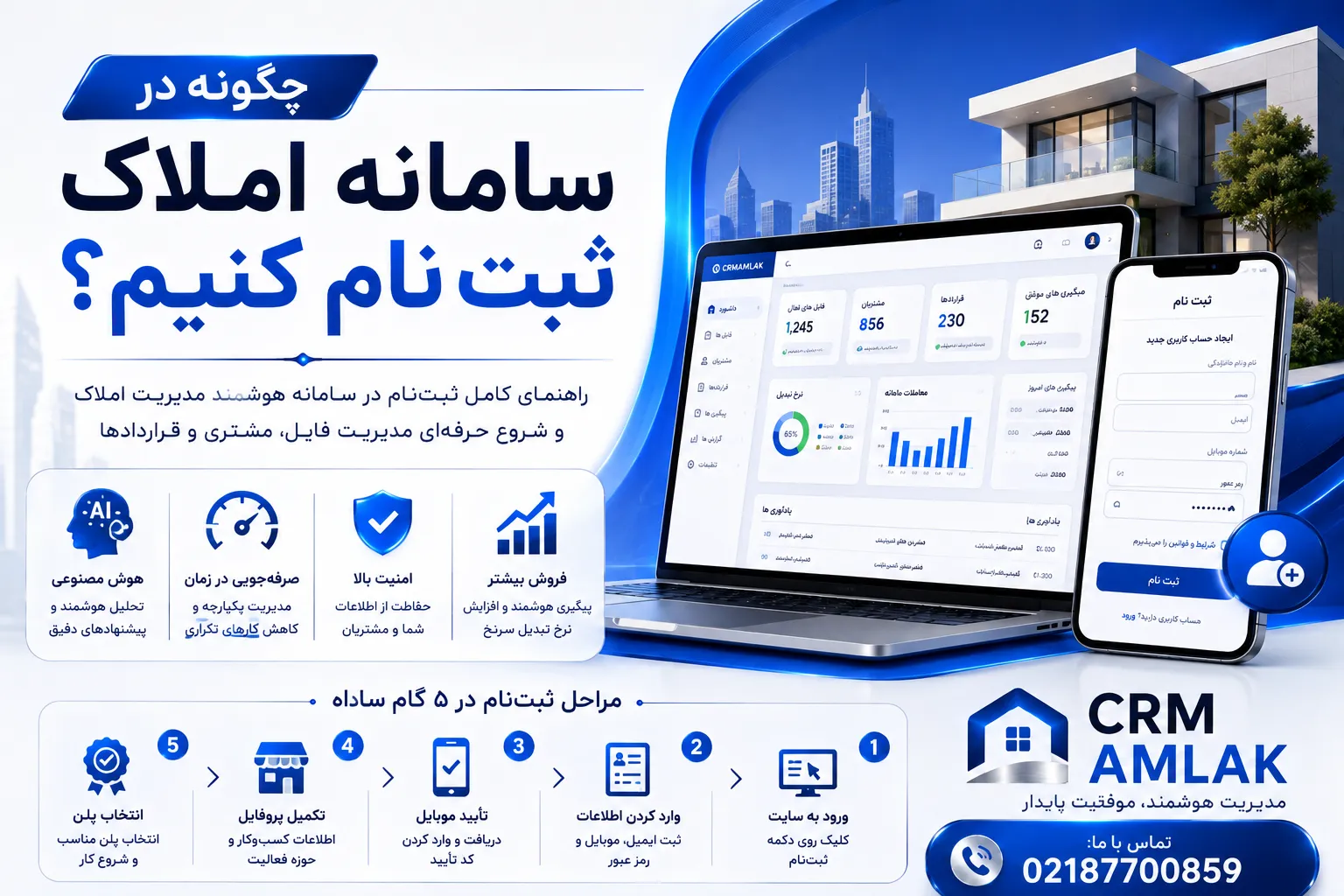 چگونه در سامانه املاک ثبت نام کنیم