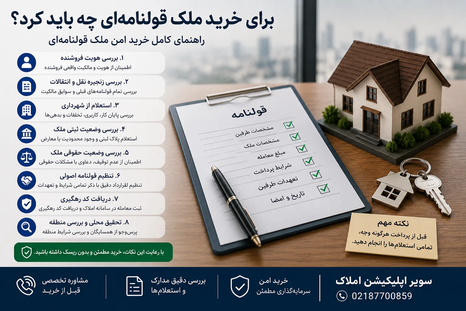 برای خرید ملک قولنامه‌ای چه باید کرد