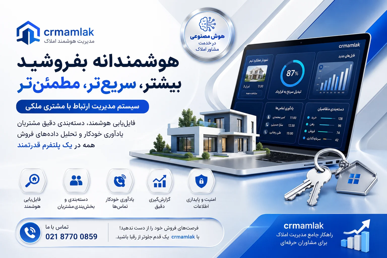 سیستم مدیریت ارتباط با مشتری ملکی