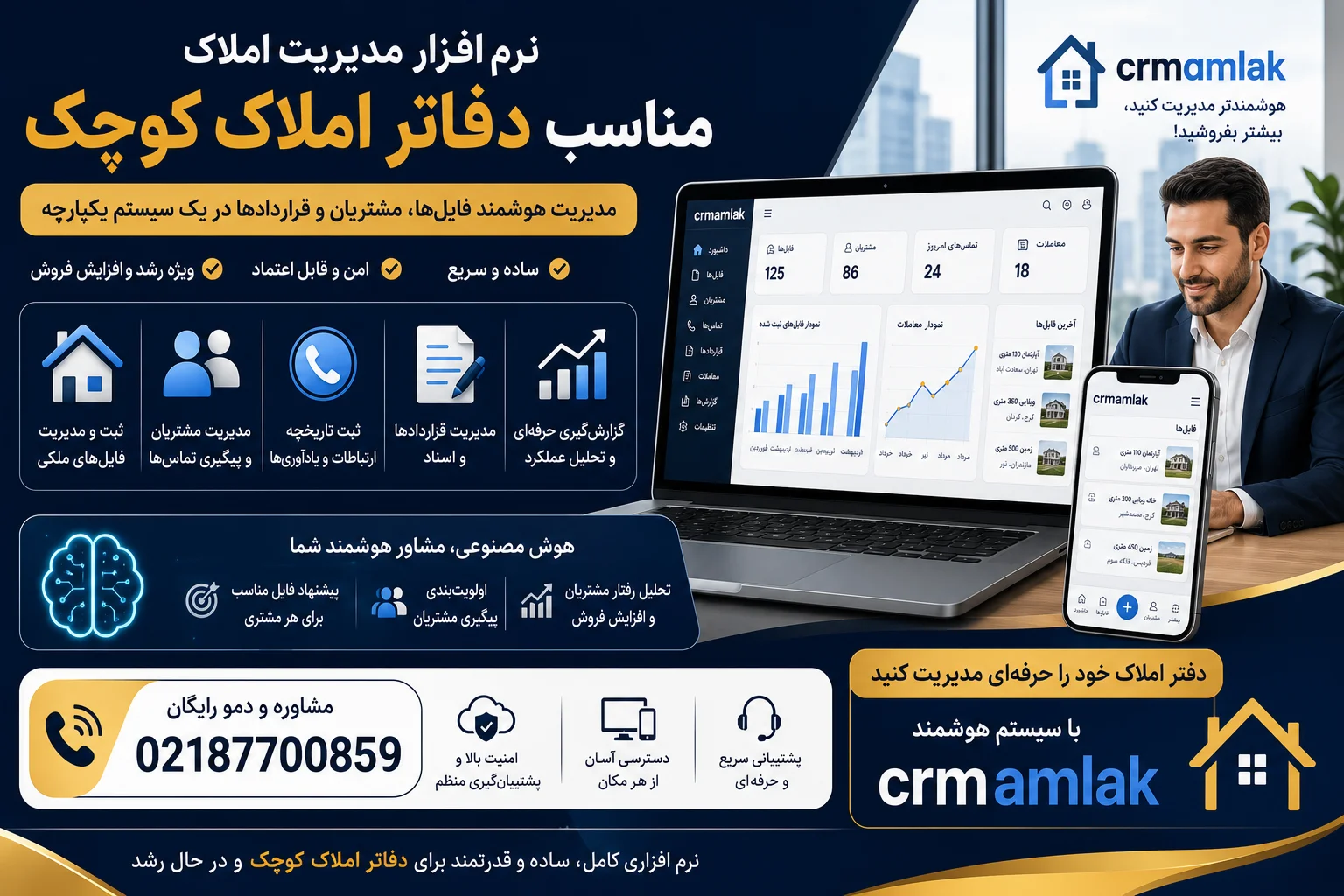 نرم افزار مدیریت املاک مناسب دفاتر املاک کوچک