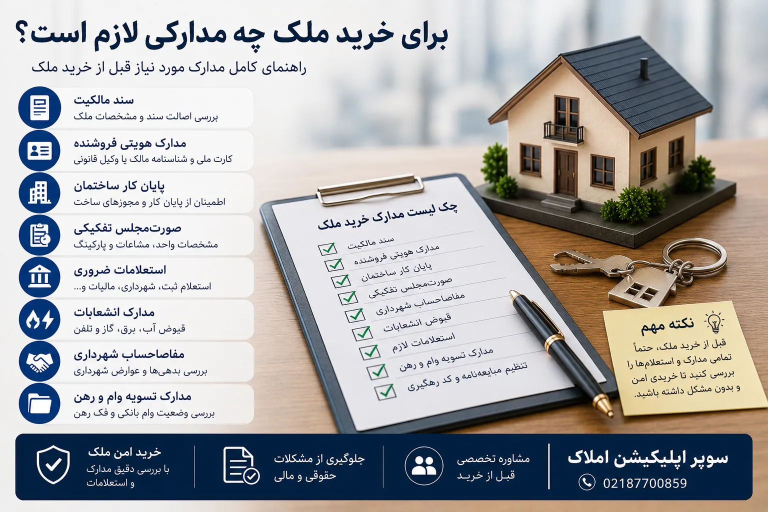 برای خرید ملک چه مدارکی لازم است